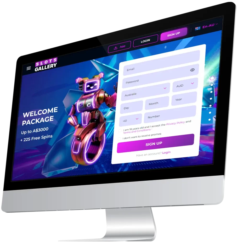 Main Page of Slots Gallery